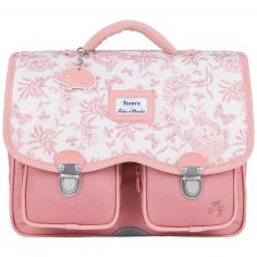 Cartable x Tartine et Chocolat Toile de Jouy Terracotta (33 cm) - Tann's