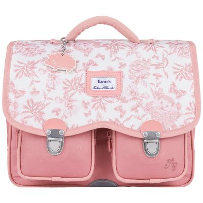 Cartable maternelle x Tartine et Chocolat Toile de Jouy Terracotta (33 cm)