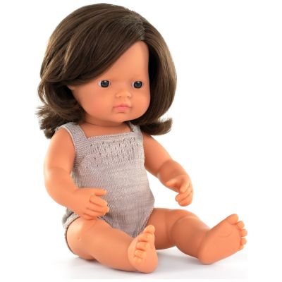 Poupée fille européenne brunette (38 cm)  par Miniland