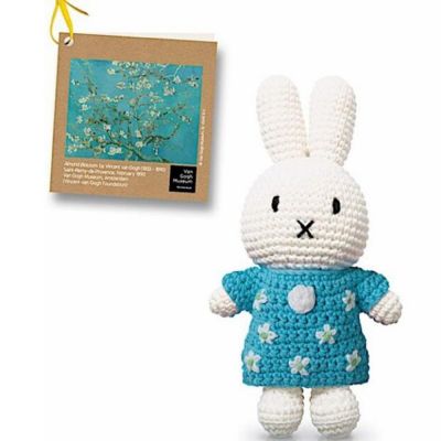 Peluche tricotée Miffy Fleurs Monet (25 cm) Just Dutch