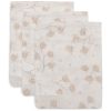 Lot de 3 gants de toilette en gaze de coton Leafy Dreams - Jollein