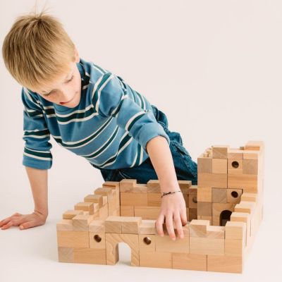 Blocs de construction en bois FSC Brick A Block Builder (59 pièces)