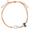Bracelet cordon corail Mini Coquine glace (argent 925°) - Coquine