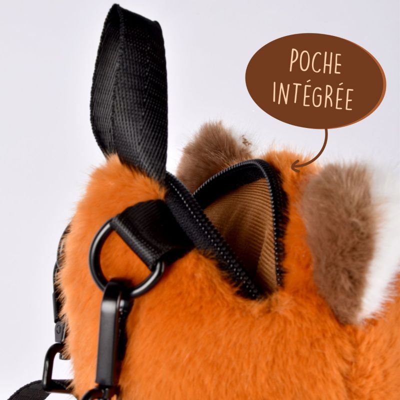 Sac à dos PODCOLL Panda roux Histoire d'Ours Ambiance 7