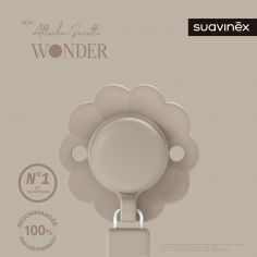 Attache sucette en silicone Wonder Gray Cloud