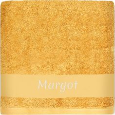 Serviette de bain chat caramel personnalisable (100 x 100 cm)