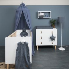 Ciel de lit vintage blue (200 cm)