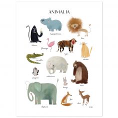 Affiche Les animaux (30x40 cm) - Lilipinso