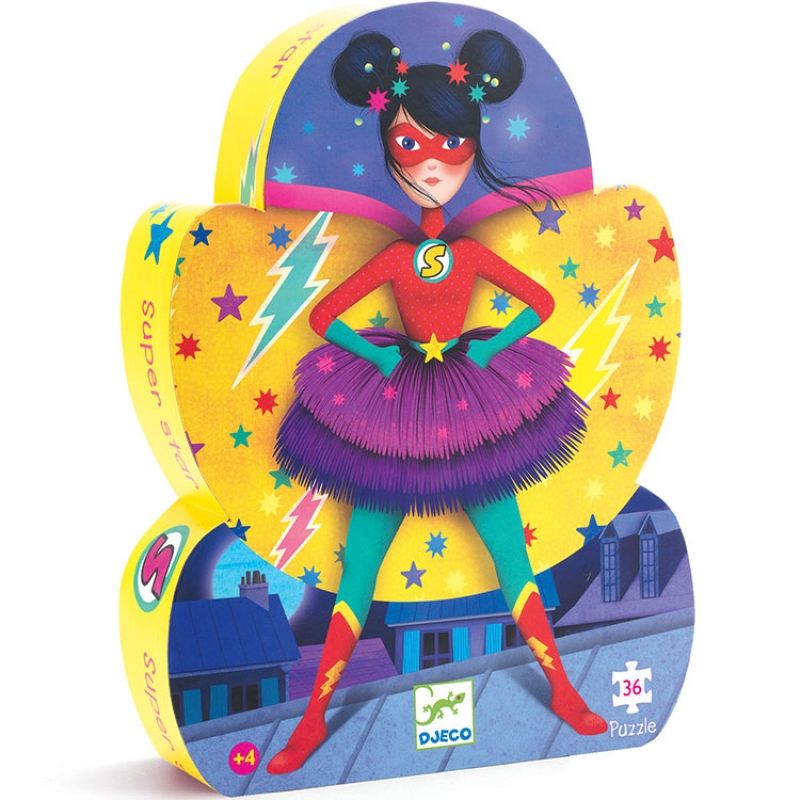 Puzzle super-héroïne Super Star (36 pièces) Djeco