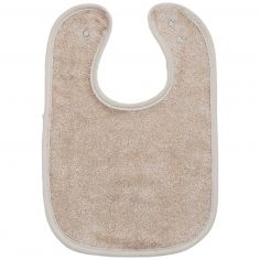 Bavoir premier âge en éponge Sable - Trois Kilos Sept