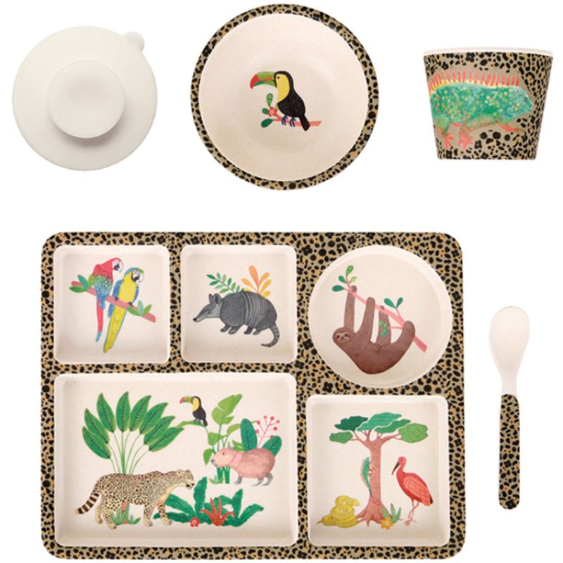 Coffret repas Amazon Jungle (5 pièces) Love Maé