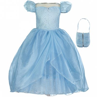Robe de princesse bleue scintillante (6-8 ans) Travis Designs