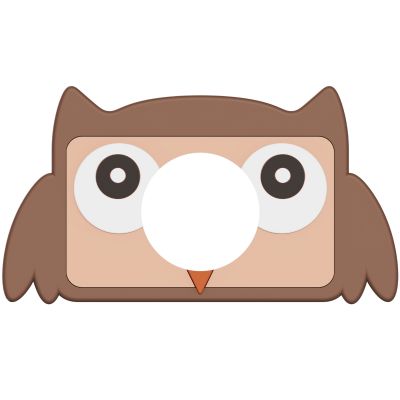 Coque en silicone pour appareil photo Zoo Friends Owl  par The Zoofamily