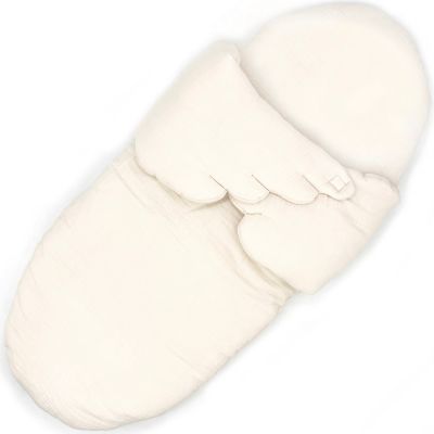 Ensemble habillage couffin Angel Ivory (4 pièces)  par Babyshower