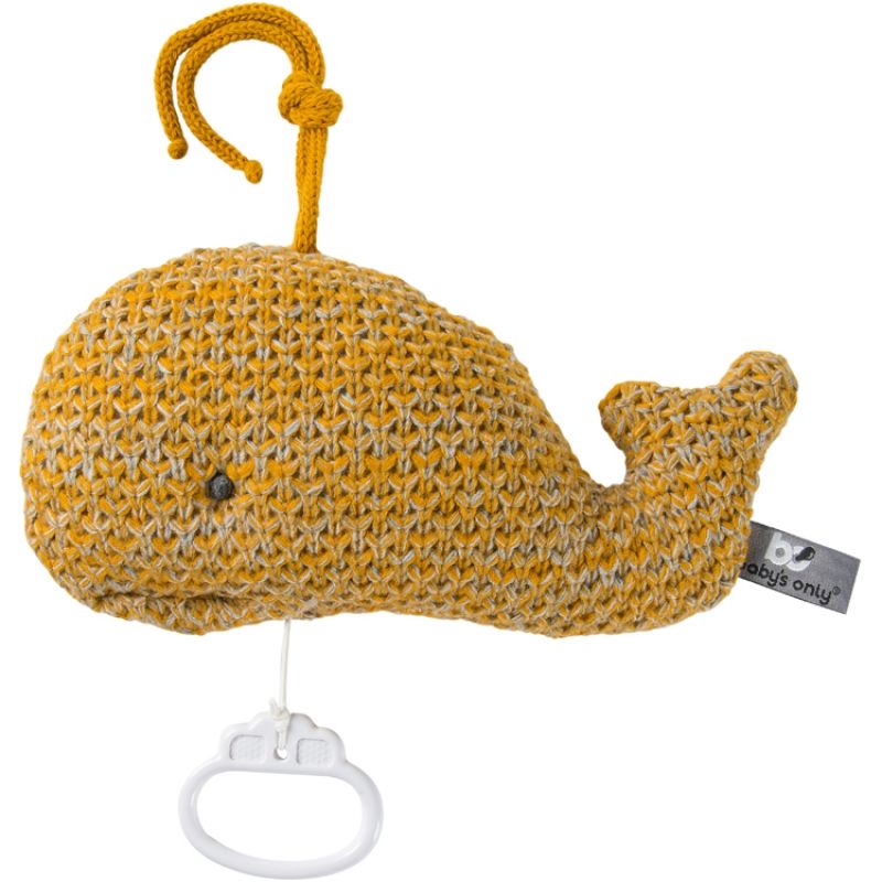 Peluche musicale baleine jaune (25 cm) Baby's Only