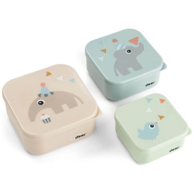 Boîte à goûter lot de 3 Celebration Multicolore