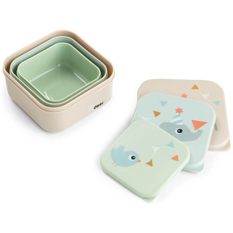 Lot de 3 boîtes à goûter Celebration Multicolore (0,54 L) Done by Deer Produit 3