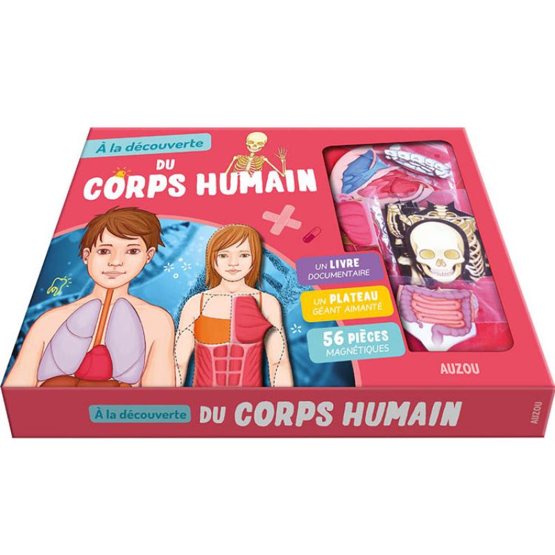 Coffret éducatif A la découverte du corps humain Auzou Editions