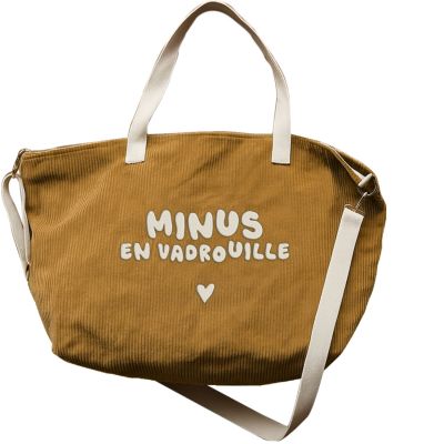 Sac cabas XL velours Minus en vadrouille Zakuw