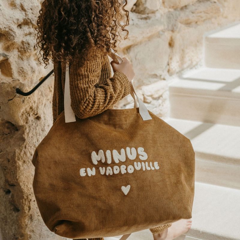 Sac cabas XL velours Minus en vadrouille Zakuw Ambiance 4