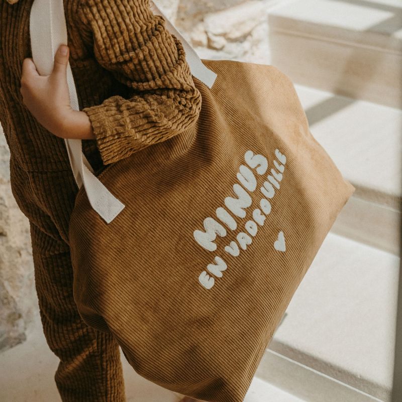 Sac cabas XL velours Minus en vadrouille Zakuw Ambiance 8