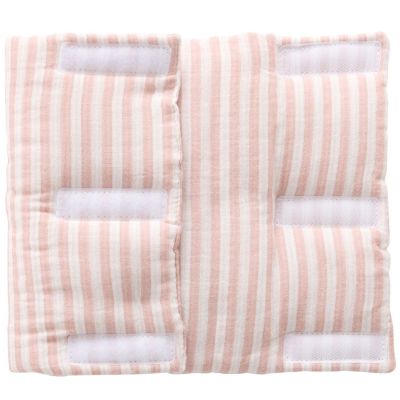 Protège barreaux rayé vieux rose Soft Stripes (pour lits 60 x 120 et 70 x 140 cm)