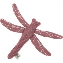 Hochet tricoté libellule bois de rose Garden Explorer (20 cm)  par Lässig 