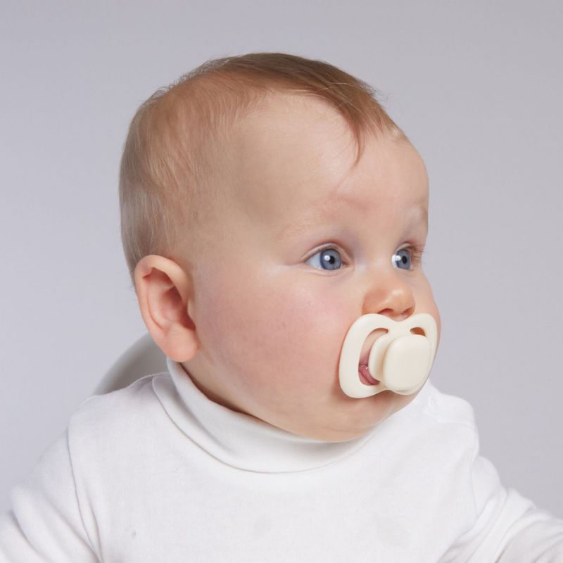 Lot de 2 sucettes symétriques en silicone Blush-Latte (0-6 mois) B.Box Ambiance 7