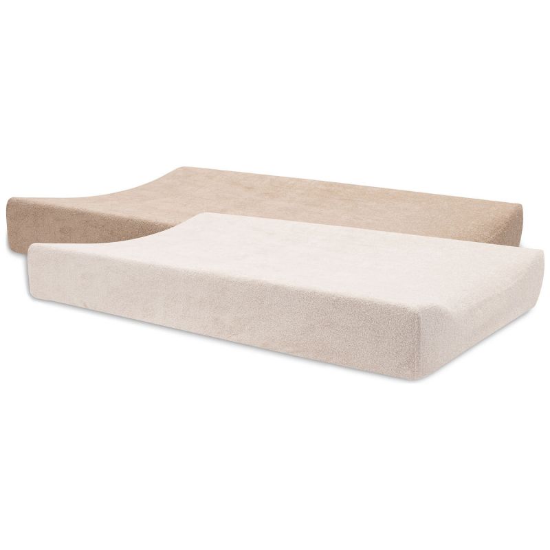 Lot de 2 housses de matelas à langer en éponge Wild Rose (50 x 70 cm) Jollein Produit 1