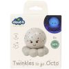 Veilleuse Twinkles To Go Octo Gris Pastel  par Cloud B