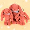 Peluche Lapin Fleurette Terracotta (25 cm) Doudou et Compagnie Ambiance 5