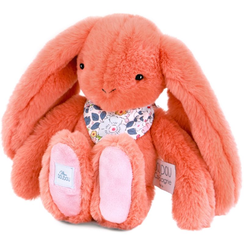 Peluche Lapin Fleurette Terracotta (25 cm) Doudou et Compagnie Produit 6