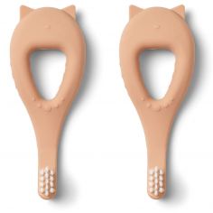 Lot de 2 brosses à dent Janelle tuscany rose - Liewood