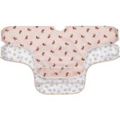 Lot de 2 bavoirs manches longues avec poche Little Forest Lapin