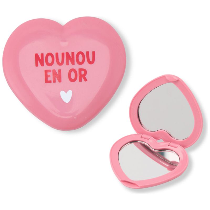 Miroir de poche Nounou en Or Atelier Wagram Produit ouvert 4