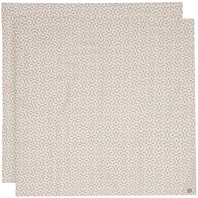 Lot de 2 maxi-langes en gaze de coton Soft Plumes (115 x 115 cm) Jollein