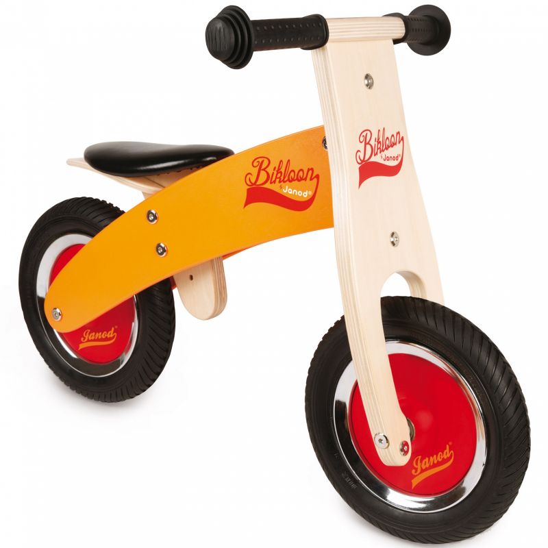 Draisienne Little Bikloon orange et rouge Janod