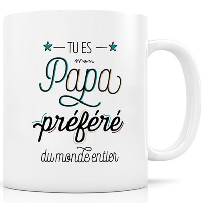 Mug céramique Papa Préféré Créa Bisontine
