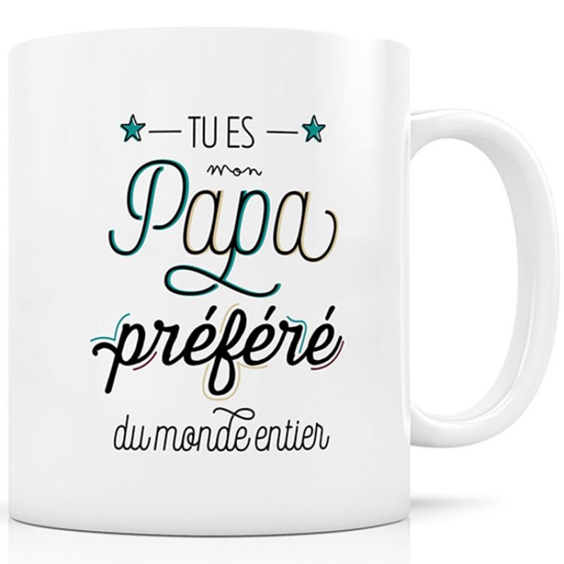 Mug céramique Papa Préféré Créa Bisontine