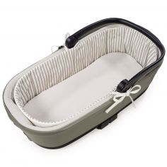 Housse de nacelle avec tiges + Drap-housse pour nacelle Botton Rayures - Walking Mum