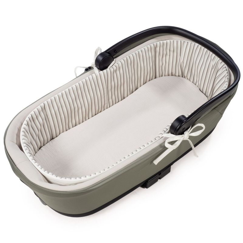 Housse de nacelle avec tiges + Drap-housse pour nacelle Botton Rayures Walking Mum Produit 1