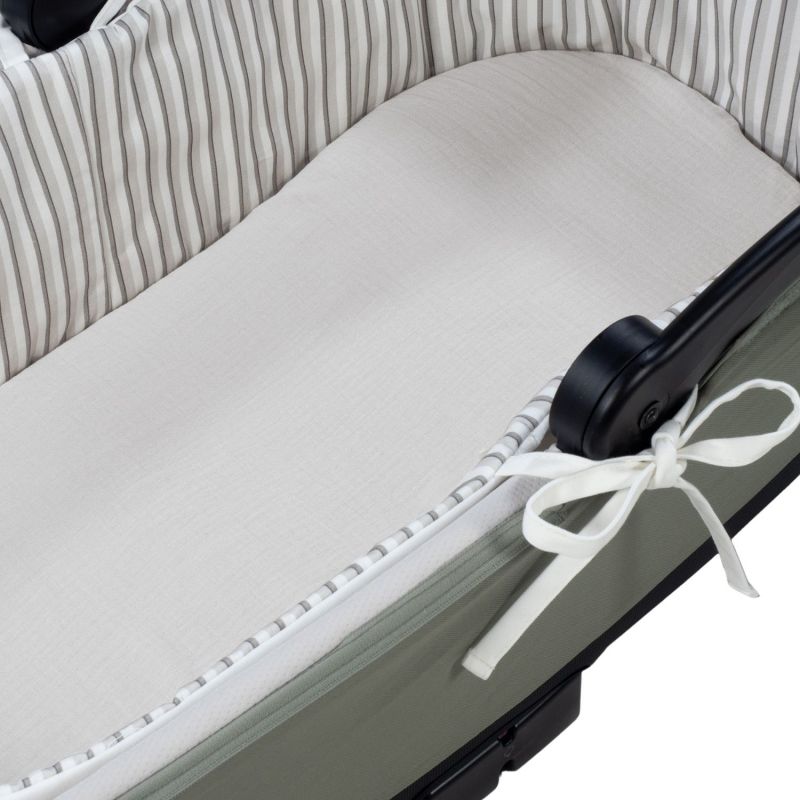 Housse de nacelle avec tiges + Drap-housse pour nacelle Botton Rayures Walking Mum Produit 5