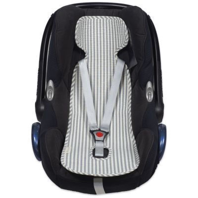 Assise pour siège-auto Praliné Rayures Matcha Walking Mum