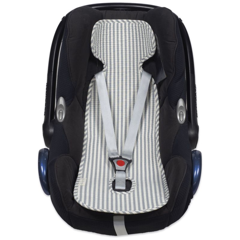 Assise pour siège-auto Praliné Rayures Matcha Walking Mum Produit 1