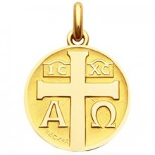 Médaille à la croix (Or jaune 750 millièmes)  par Becker