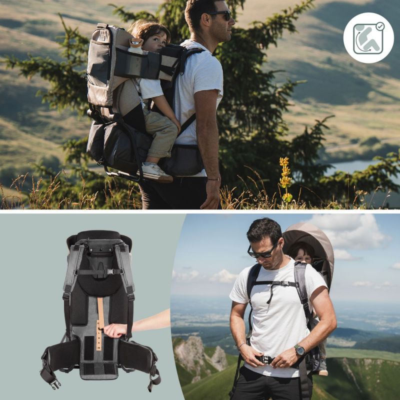 Porte bébé de randonnée Moov & Hike Dune Babymoov Ambiance 6