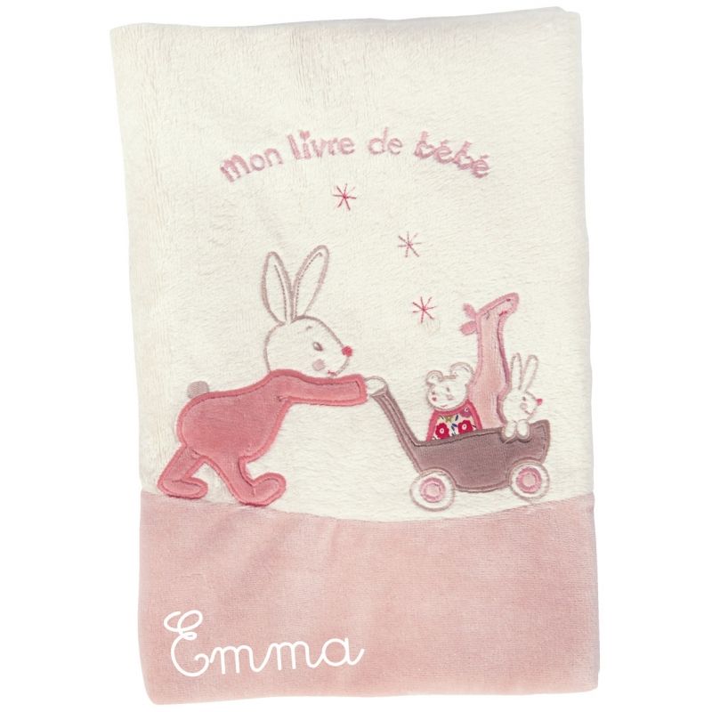 Livre de naissance Myrtille et Capucine personnalisable (21 x 29 cm)  Moulin Roty