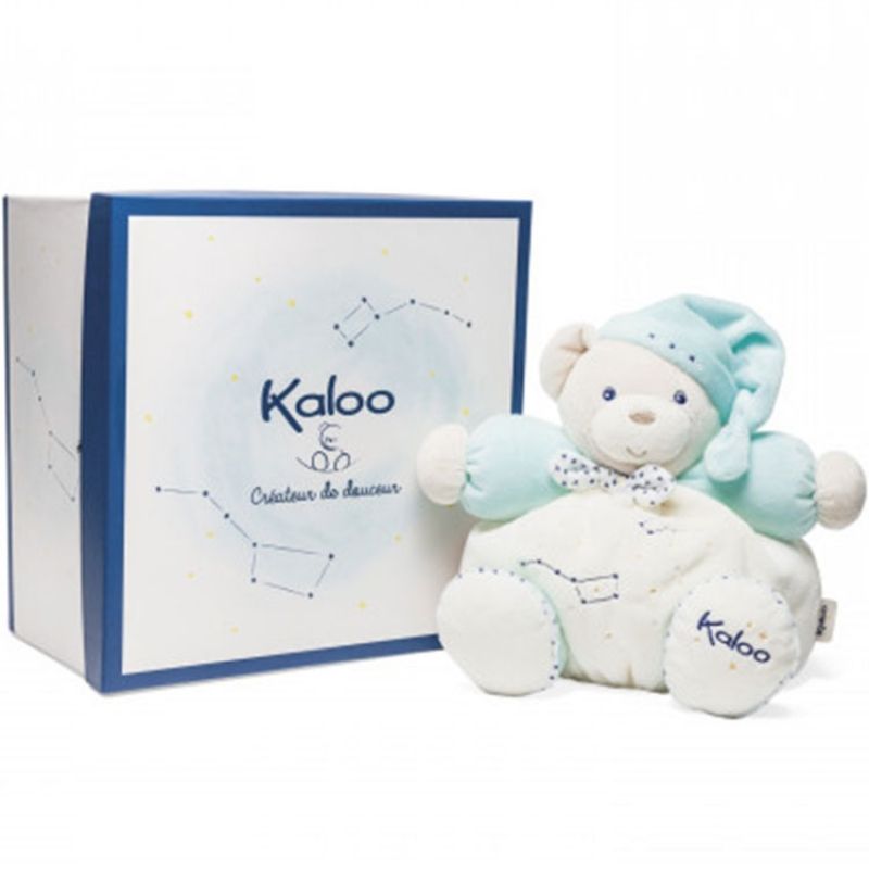 Peluche Patapouf l'ourson turquoise (25 cm) Kaloo