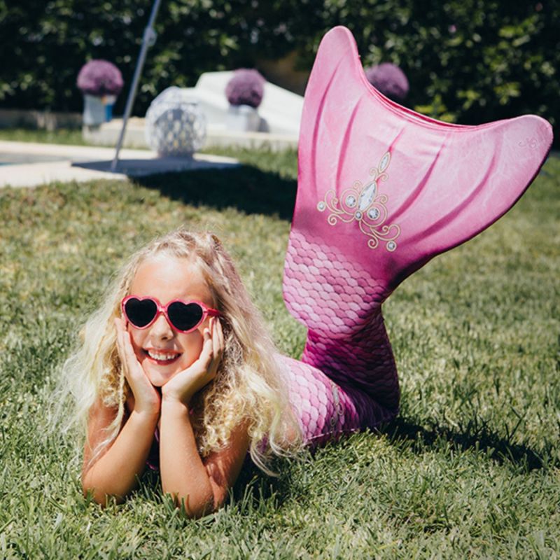 Ensemble 3 pièces queue de sirène Princess (taille XS - 8 ans) Kuaki Mermaids Ambiance 4