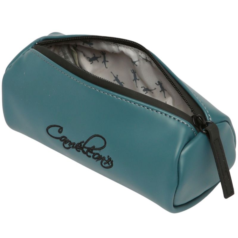 Trousse 1 compartiment Blue Grey Stripes Caméléon Produit ouvert 3